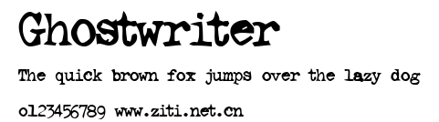 Ghostwriter.ttf字體轉換器圖片