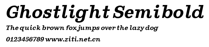 Ghostlight Semibold.ttf字體轉換器圖片