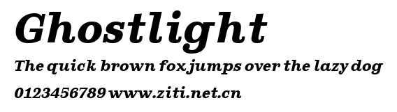 Ghostlight.ttf字體轉換器圖片