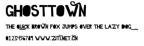 GhostTown.ttf字體轉換器圖片