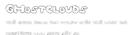GhostClouds.ttf字體轉換器圖片