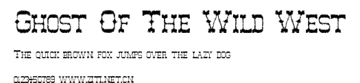 Ghost Of The Wild West.ttf字體轉換器圖片