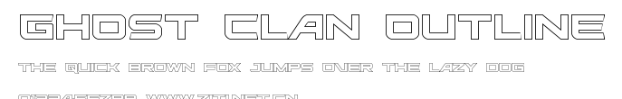 Ghost Clan Outline.ttf字體轉換器圖片
