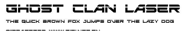 Ghost Clan Laser.ttf字體轉換器圖片