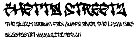 Ghetto Streetz.ttf字體轉換器圖片