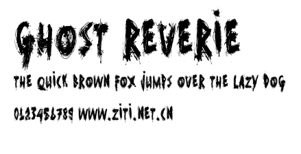 Ghost Reverie.ttf字體轉換器圖片
