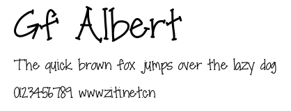 Gf Albert.ttf字體轉換器圖片