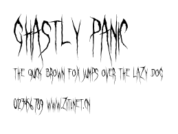 Ghastly Panic.ttf字體轉換器圖片