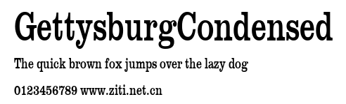 GettysburgCondensed.ttf字體轉換器圖片