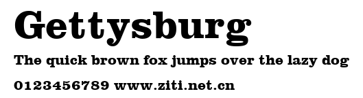 Gettysburg.ttf字體轉換器圖片