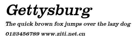 Gettysburg.ttf字體轉換器圖片