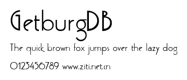 GetburgDB.ttf字體轉換器圖片