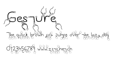 Gesture.ttf字體轉換器圖片