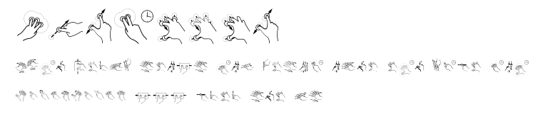 Gesture.ttf字體轉換器圖片