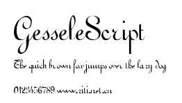 GesseleScript.ttf字體轉換器圖片