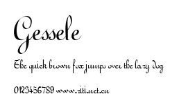 Gessele.ttf字體轉換器圖片