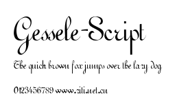 Gessele-Script.ttf字體轉換器圖片