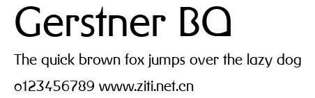 Gerstner BQ.ttf字體轉換器圖片