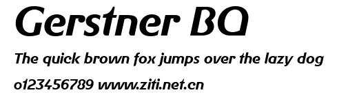 Gerstner BQ.ttf字體轉換器圖片