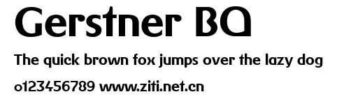 Gerstner BQ.ttf字體轉換器圖片