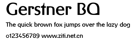 Gerstner BQ.ttf字體轉換器圖片