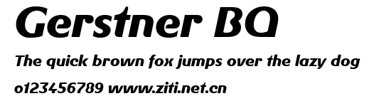 Gerstner BQ.ttf字體轉換器圖片