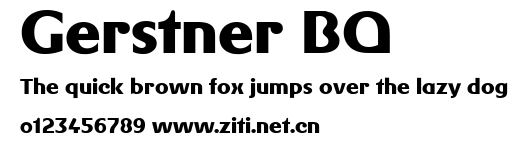 Gerstner BQ.ttf字體轉換器圖片