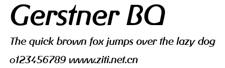 Gerstner BQ.ttf字體轉換器圖片