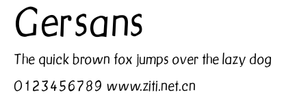 Gersans.ttf字體轉換器圖片
