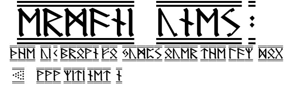 Germanic Runes-2.ttf字體轉換器圖片
