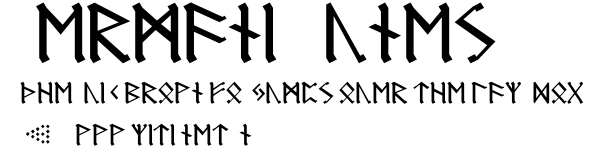 Germanic Runes.ttf字體轉換器圖片