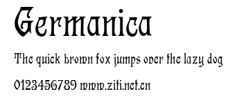 Germanica.ttf字體轉換器圖片
