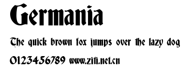Germania.ttf字體轉換器圖片
