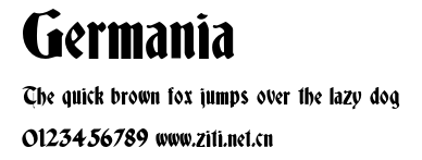 Germania.otf字體轉換器圖片