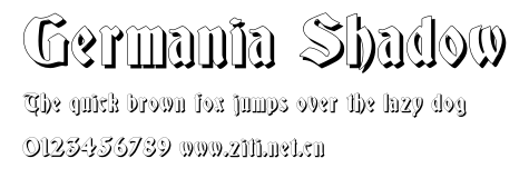 Germania Shadow.otf字體轉換器圖片