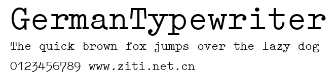 GermanTypewriter.ttf字體轉換器圖片