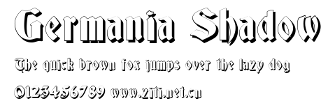 Germania Shadow.ttf字體轉換器圖片