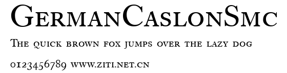 GermanCaslonSmc.ttf字體轉換器圖片