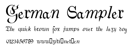 German Sampler.ttf字體轉換器圖片