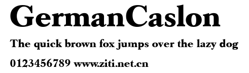 GermanCaslon.ttf字體轉換器圖片