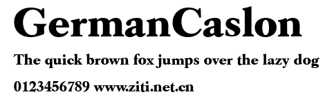 GermanCaslon.ttf字體轉換器圖片