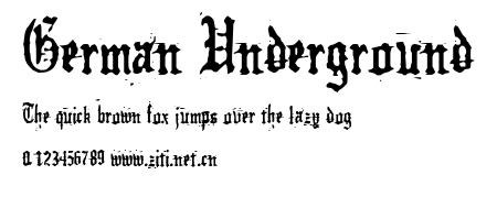 German Underground.ttf字體轉換器圖片