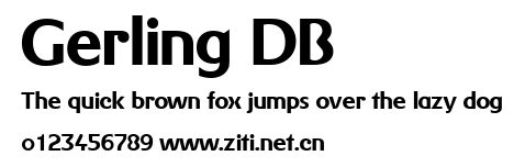 Gerling DB.ttf字體轉換器圖片