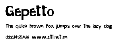 Gepetto.ttf字體轉換器圖片
