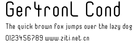 Ger4ronL Cond.ttf字體轉換器圖片