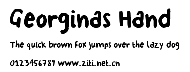 Georginas Hand.ttf字體轉換器圖片
