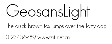 GeosansLight.ttf字體轉換器圖片