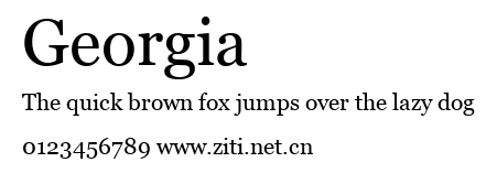 Georgia.ttf字體轉換器圖片