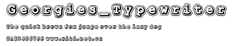 Georgies_Typewriter.ttf字體轉換器圖片