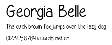 Georgia Belle.ttf字體轉換器圖片
